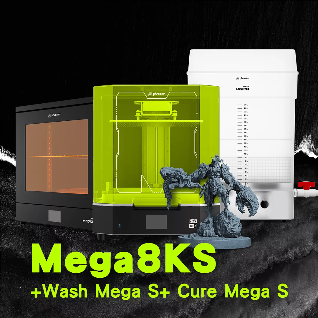Mega 8K S 3D 列印機+Wash Mega S+Cure Mega S!|大全配組合方案【12期0利率】