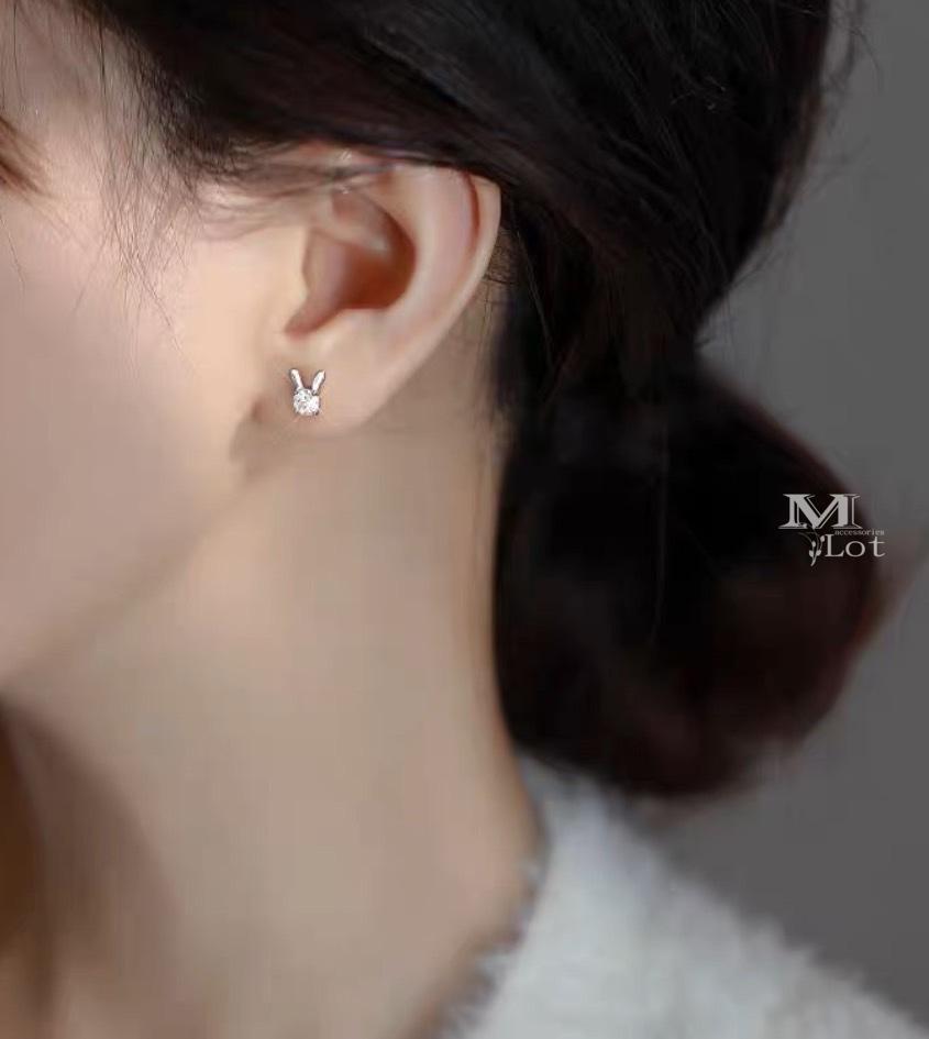 俏皮的可愛！ • 925純銀貼耳耳環