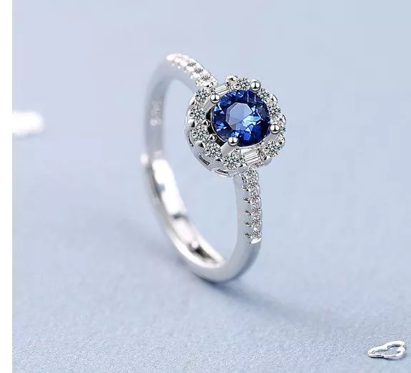 戒指-高雅王妃 藍寶石開口戒