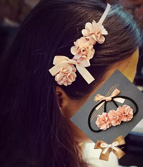 【超值髮飾】可愛女子 氣質花朵蝴蝶結髮箍