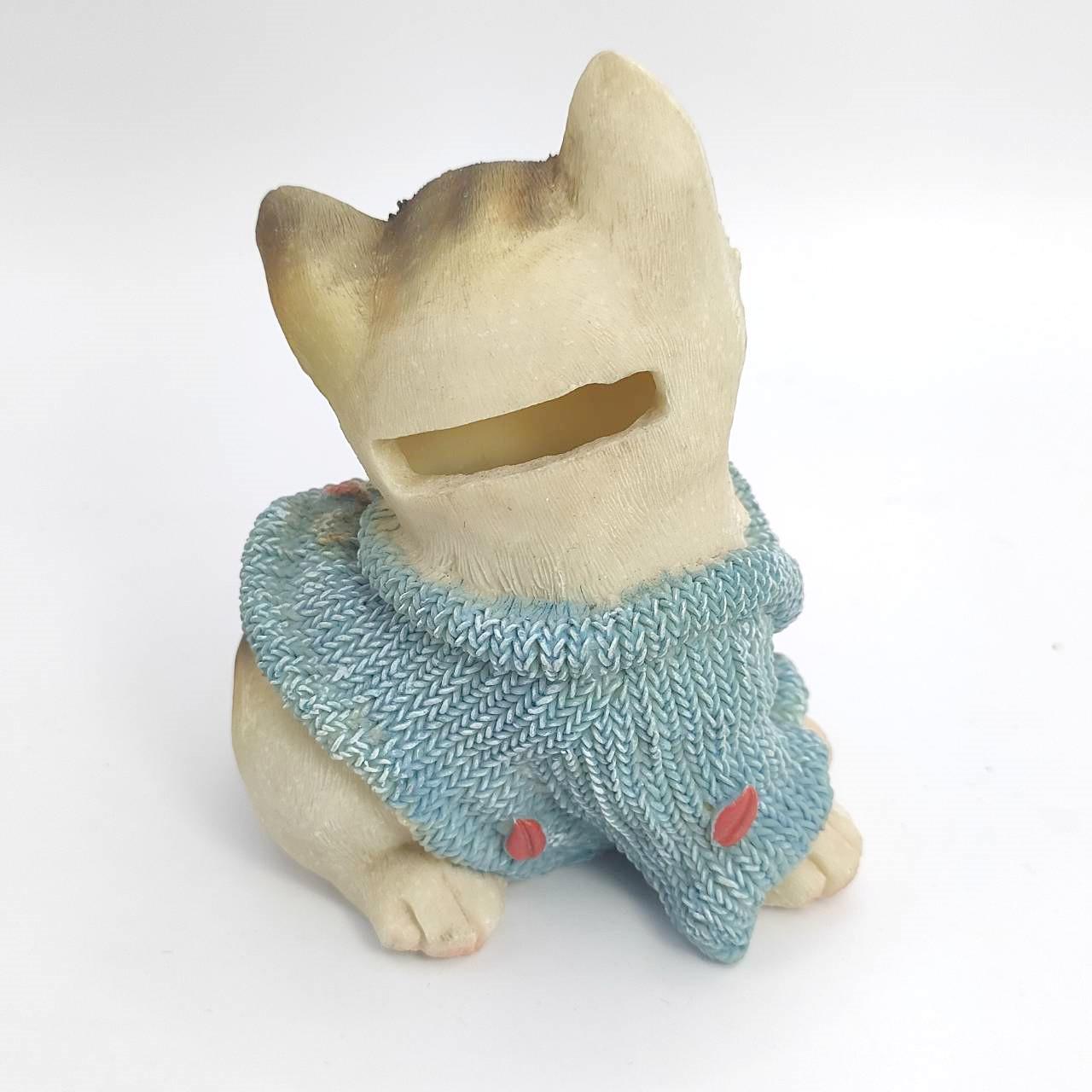 居家生活-穿毛衣的小貓撲滿存錢筒