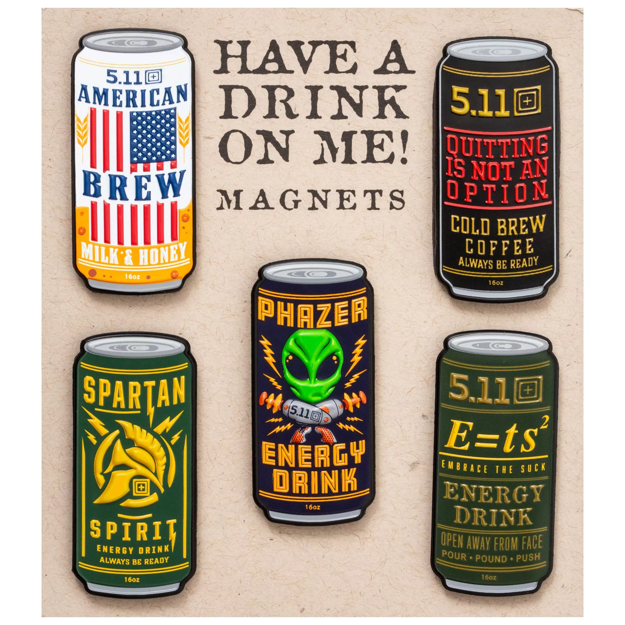 5.11-Canned Collection Magnets 飲料罐紀念款磁鐵組 #97173