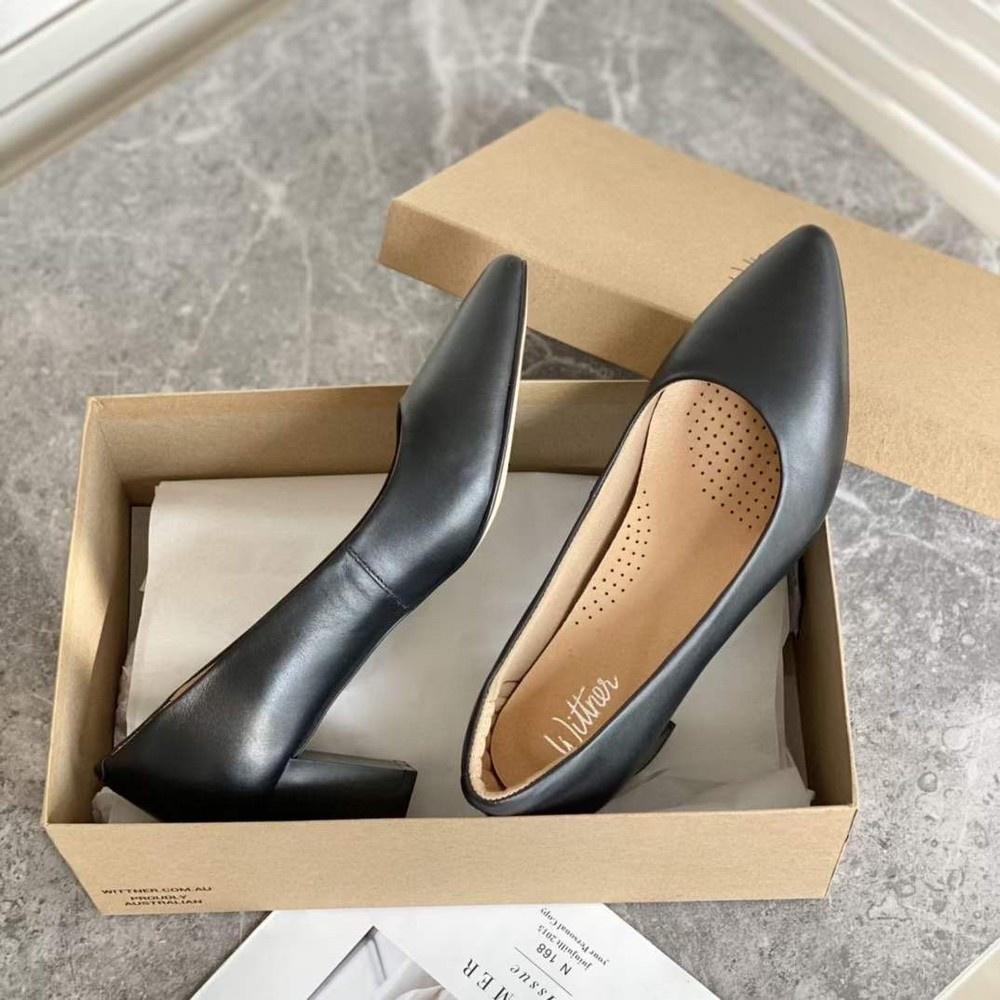 真皮跟鞋DANDT時尚牛皮後包舒適木紋跟鞋（23 MAR sin wittnes） 同風格請在賣場搜尋-外銷女鞋