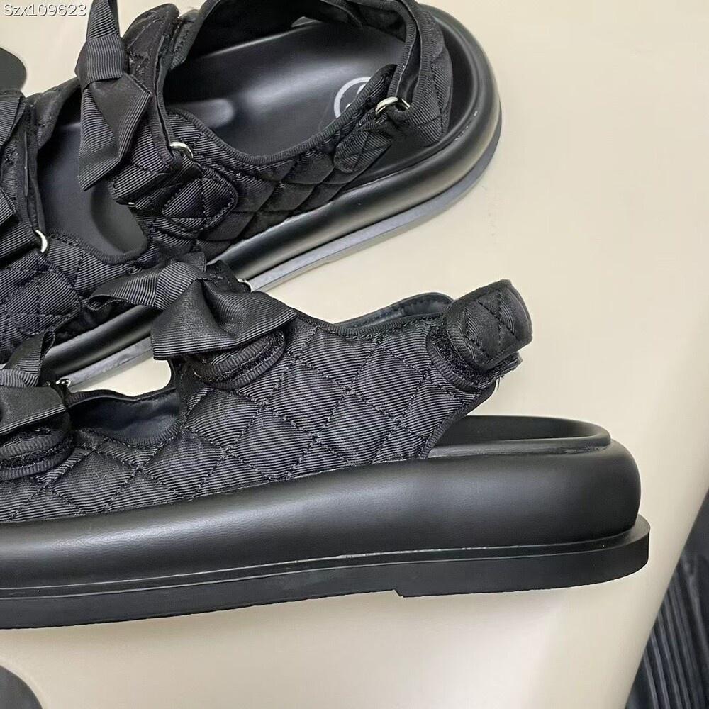 潮流涼鞋DANDT百搭小香風蝴蝶結格紋涼鞋（23 MAY 5001）同風格請在賣場搜尋—華流鞋款