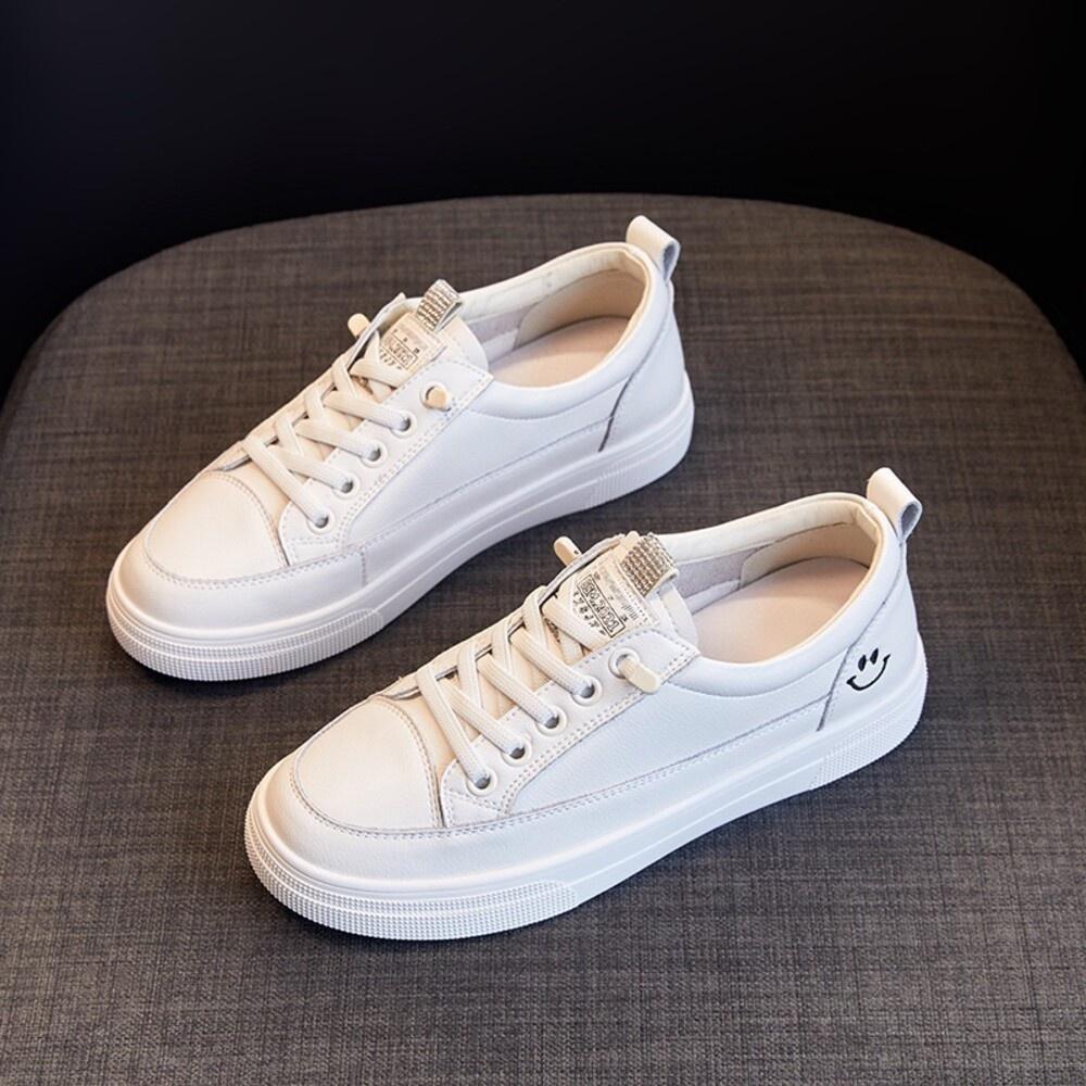真皮小白鞋DANDT時尚真皮微笑套腳休閒小白鞋（23 APR AL）同風格請在賣場搜尋-歐美女鞋