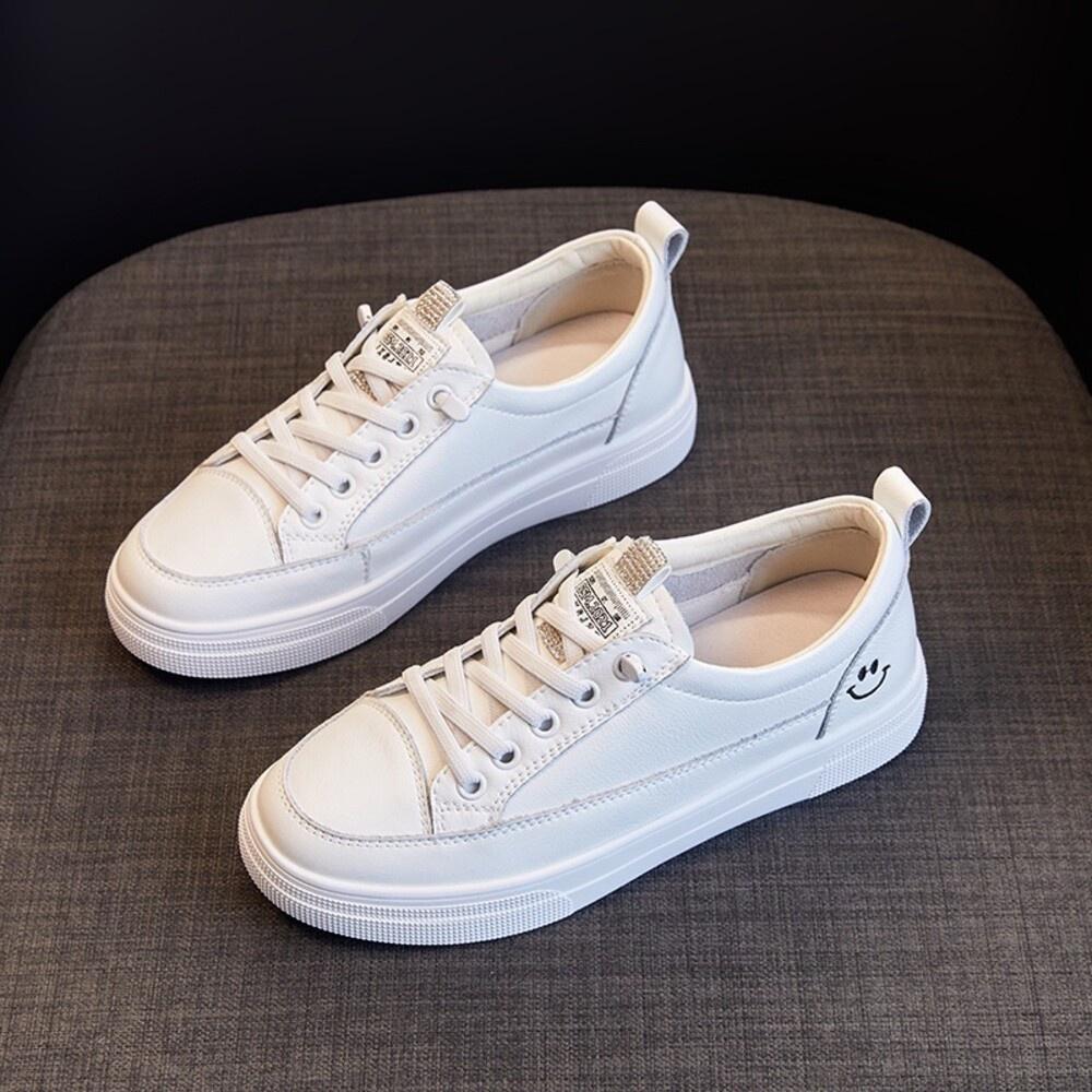 真皮小白鞋DANDT時尚真皮微笑套腳休閒小白鞋（23 APR AL）同風格請在賣場搜尋-歐美女鞋