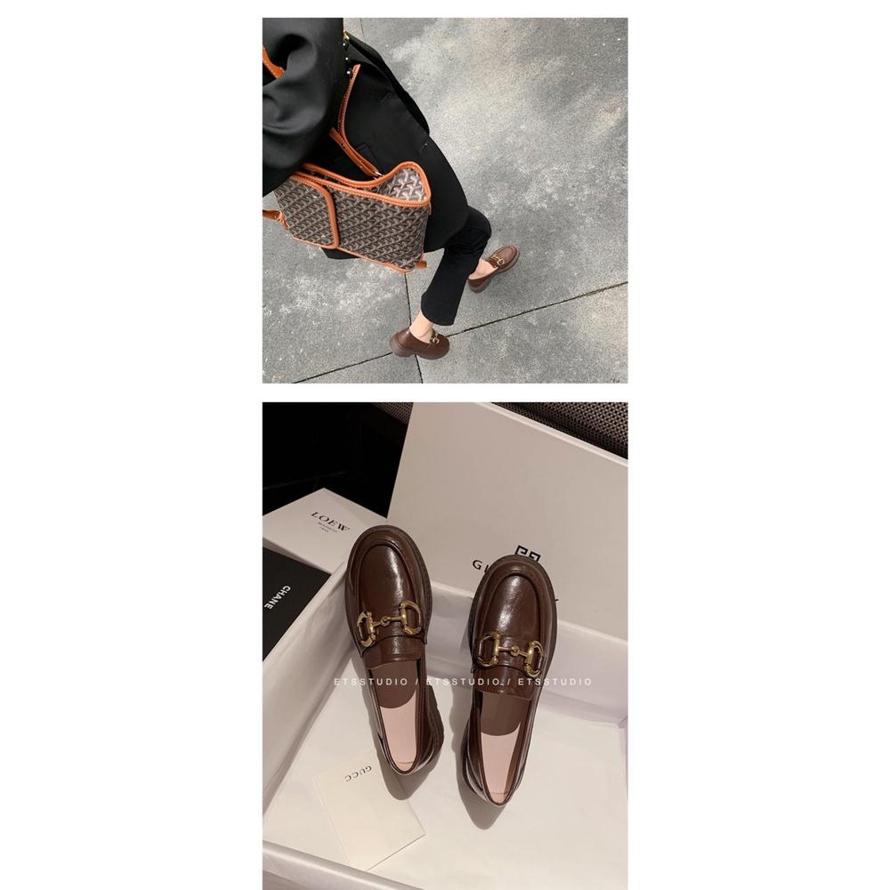 真皮樂福鞋DANDT時尚馬油牛皮馬銜口樂福鞋（23 JAN TAI）同風格請在賣場搜尋-歐美女鞋