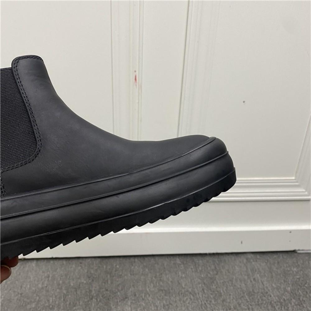 厚底短靴DANDT百搭圓頭真皮鬆緊厚底短靴（22 DEC TA）同風格請在賣場搜尋—華流鞋款