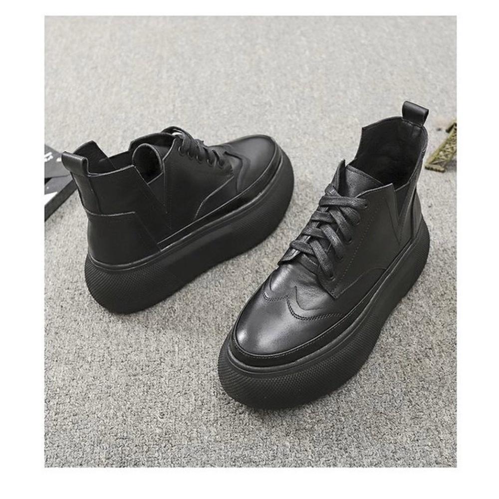 真皮短靴DANDT百搭牛皮耐磨橡膠厚底短靴（22 DEC TA）同風格請在賣場搜尋—華流鞋款