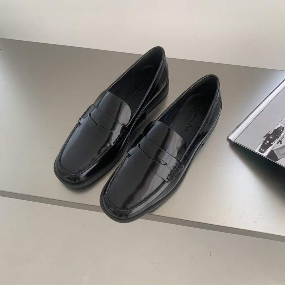 漆皮樂福鞋DANDT時尚開邊珠牛皮鏡面樂福鞋（23 JAN SIN) 同風格請在賣場搜尋-外銷女