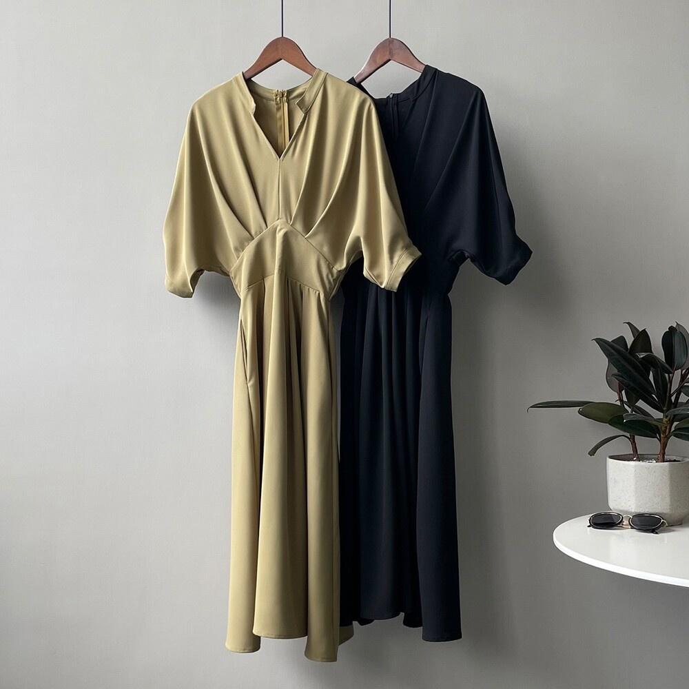 連身裙DANDT時尚氣質法式赫本氣質收腰洋裝（23 APR DOU）同風格請在賣場搜尋-歐美服飾