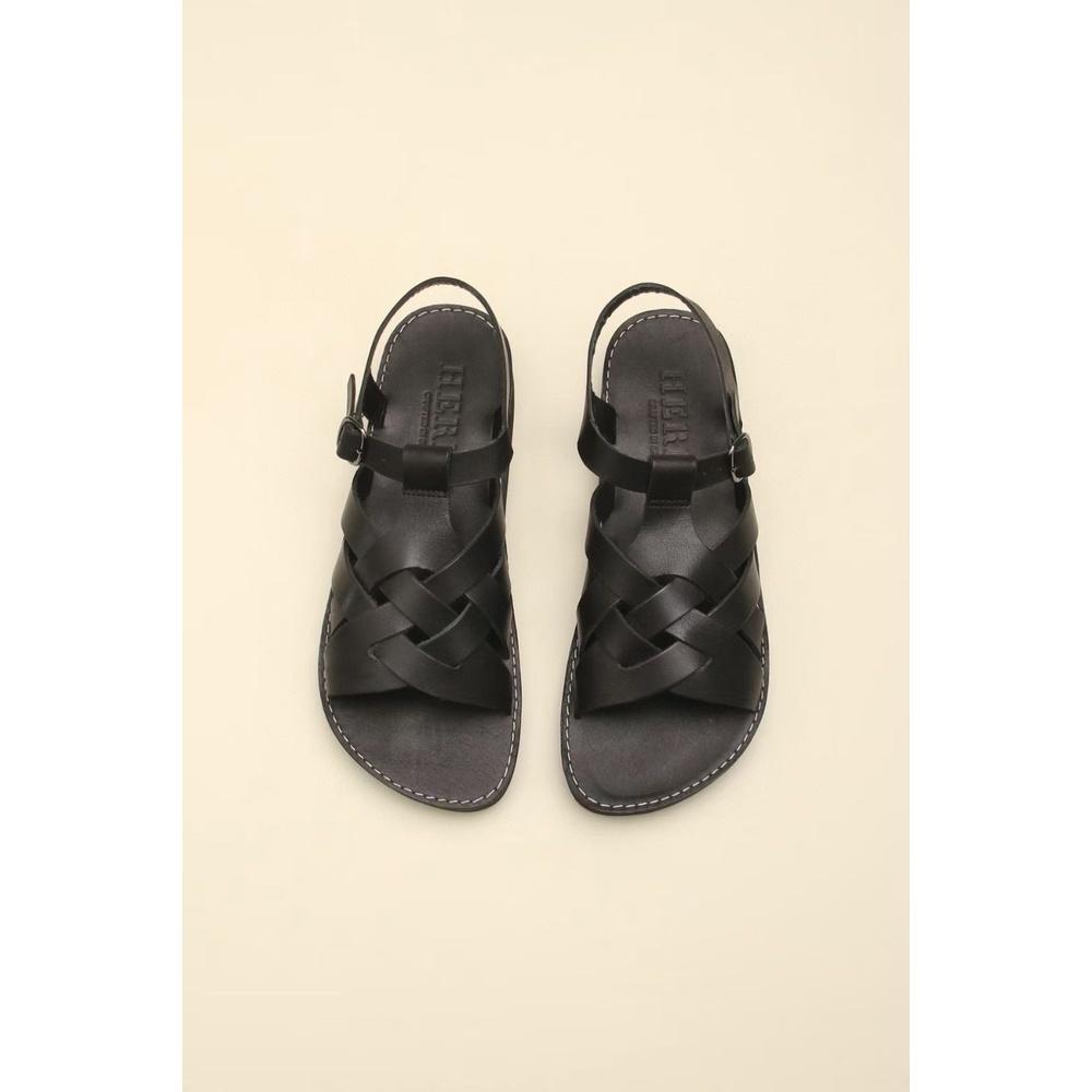 全真皮涼鞋DANDT時尚編織牛皮平底涼鞋（22 JUN sin P300） 同風格請在賣場搜尋-外銷女鞋