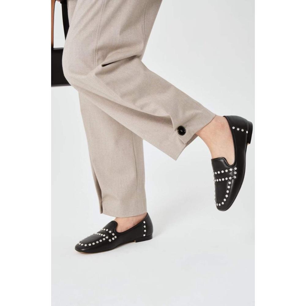 真皮樂福鞋DANDT時尚羊皮搖滾鑽釘個性樂福鞋（23 MAR sin KD) 同風格請在賣場搜尋-外銷女