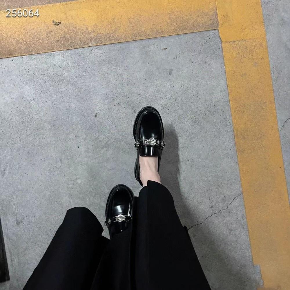 全真皮樂福鞋DANDT時尚開邊珠牛皮復古金屬樂福（22 JUN 2022340） 同風格請在賣場搜尋-外銷女鞋
