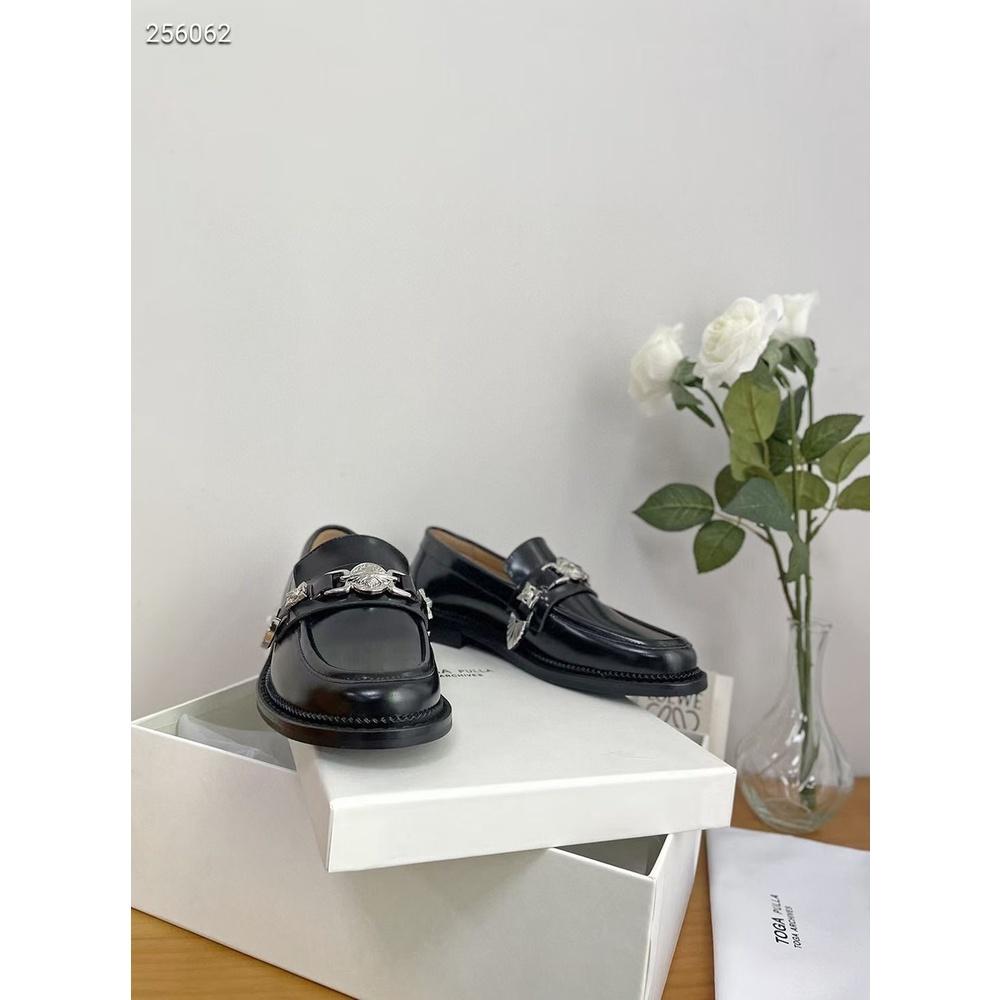 全真皮樂福鞋DANDT時尚開邊珠牛皮復古金屬樂福（22 JUN 2022340） 同風格請在賣場搜尋-外銷女鞋