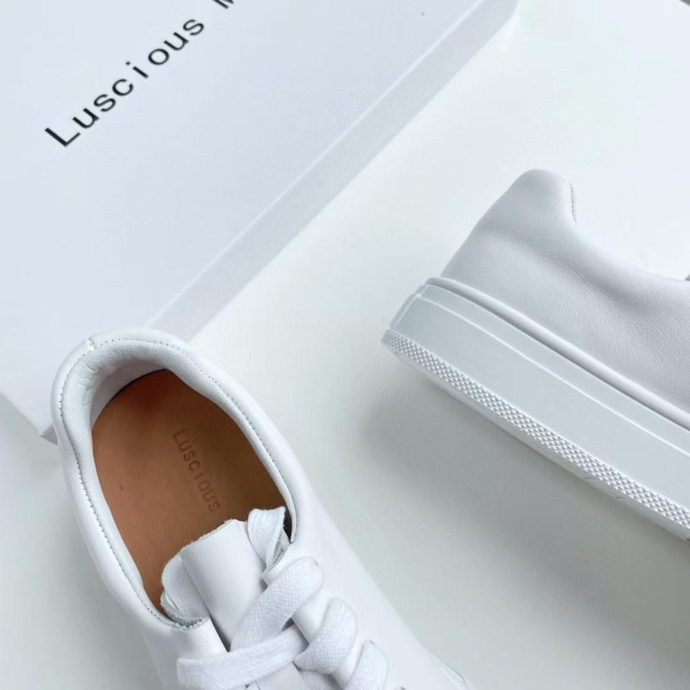 全真皮小白鞋DANDT時尚簡約設計牛皮休閒鞋（22 JUN sin lusciousmo） 同風格請在賣場搜尋-外銷女鞋
