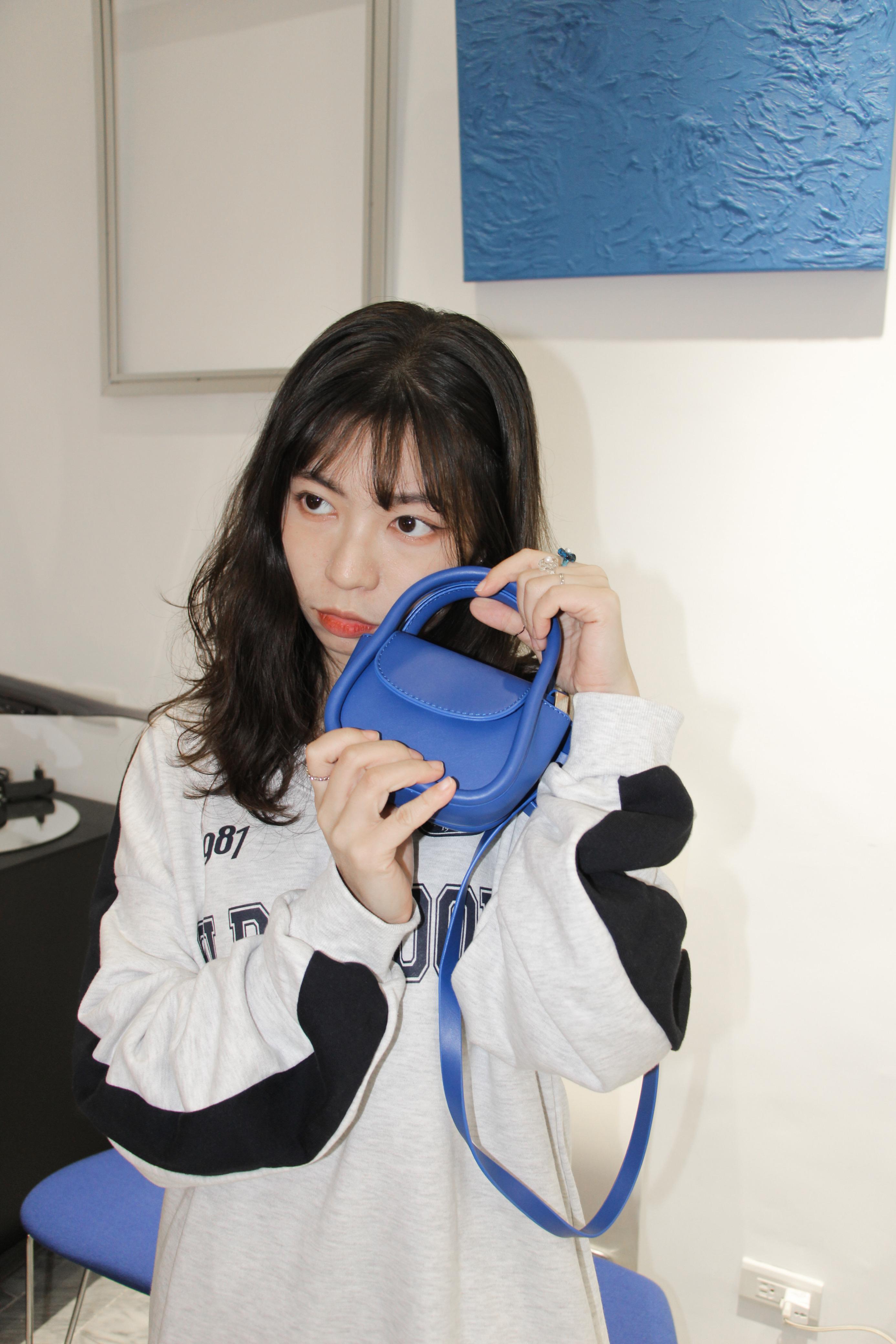 Korea 手提可愛小包包 (藍/米/黑/咖/黃)