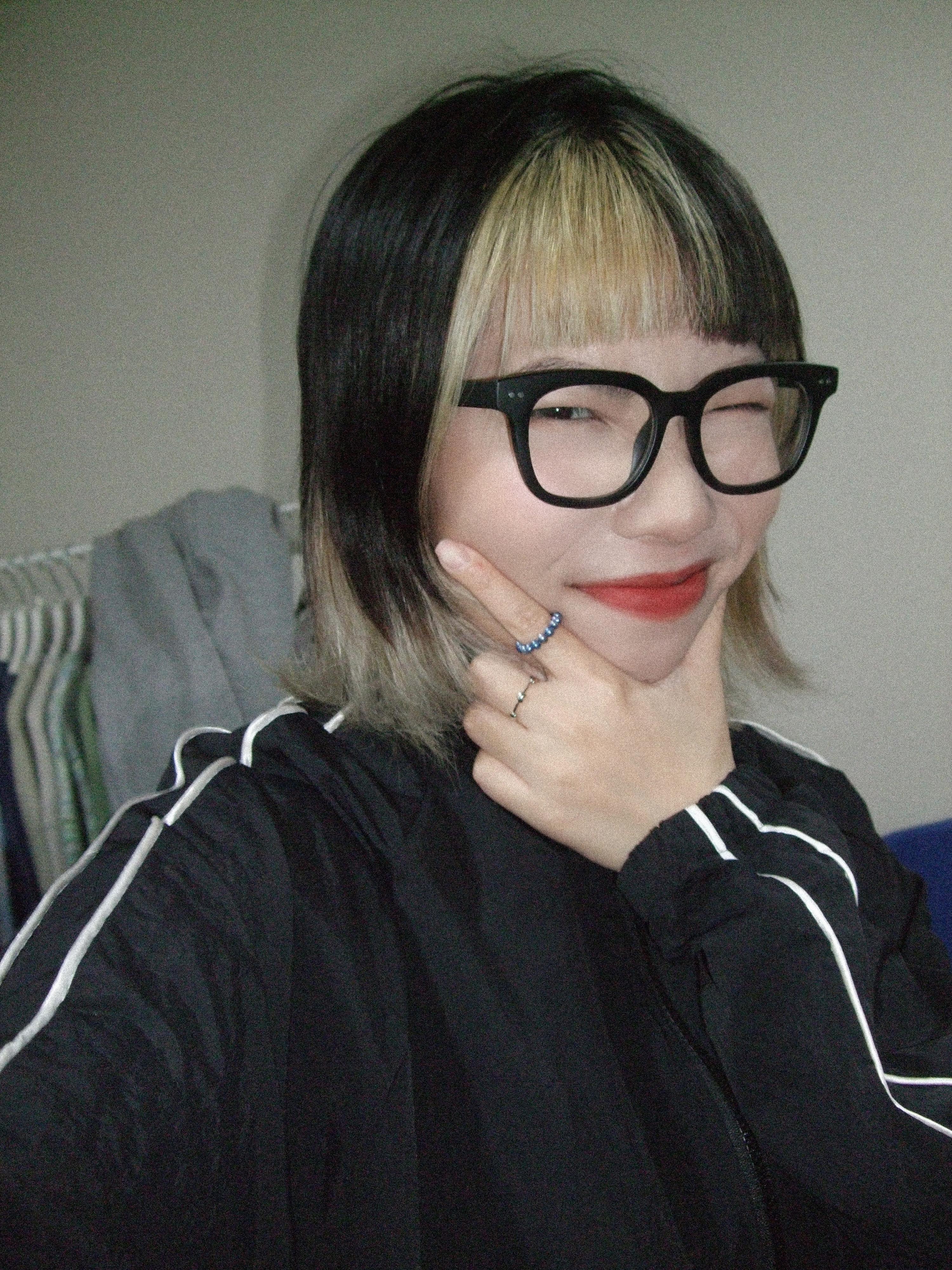 Korea 磨砂方黑框眼鏡