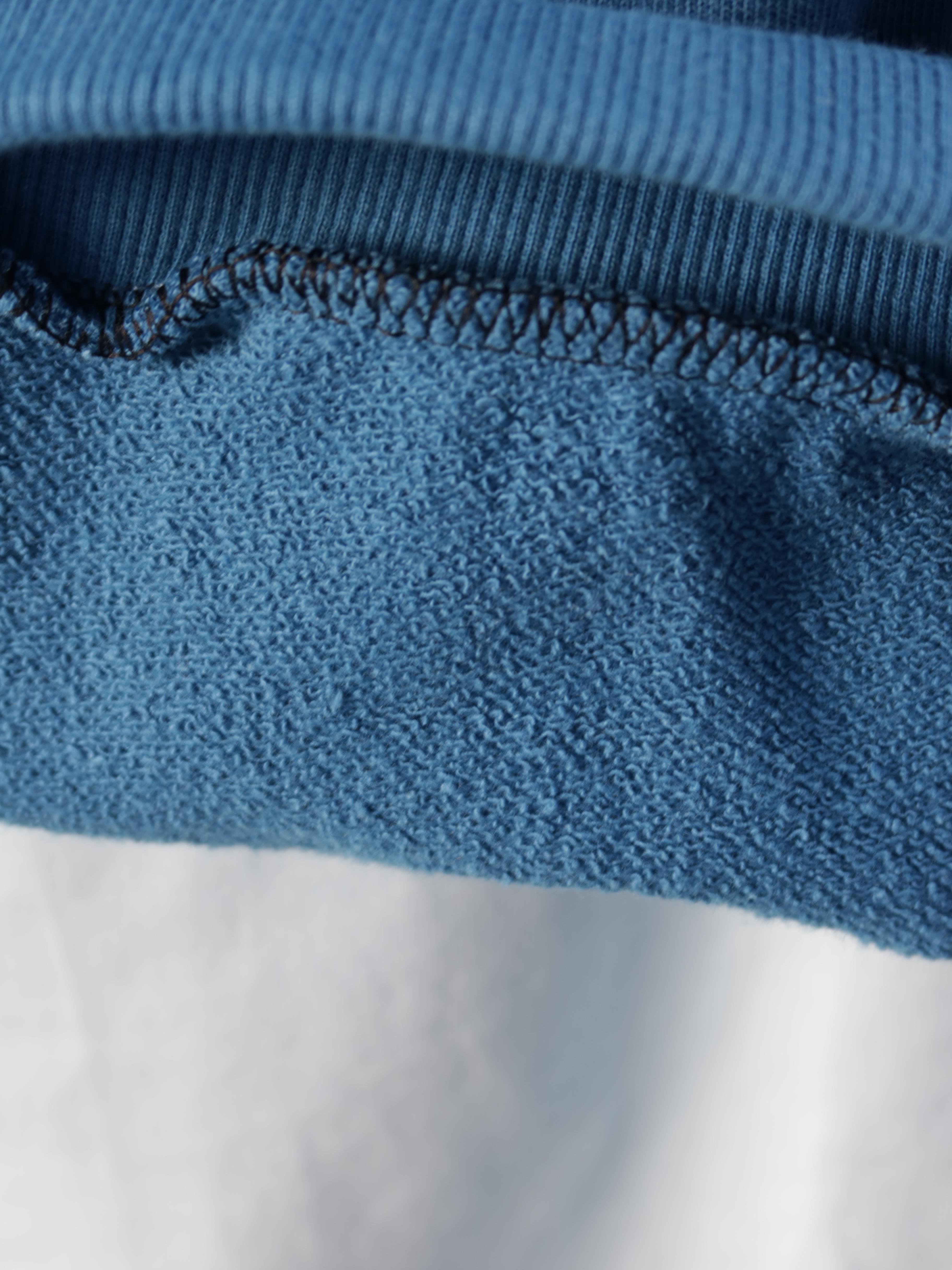 Korea 素色毛巾內裡開襟衛衣 (藍/灰)