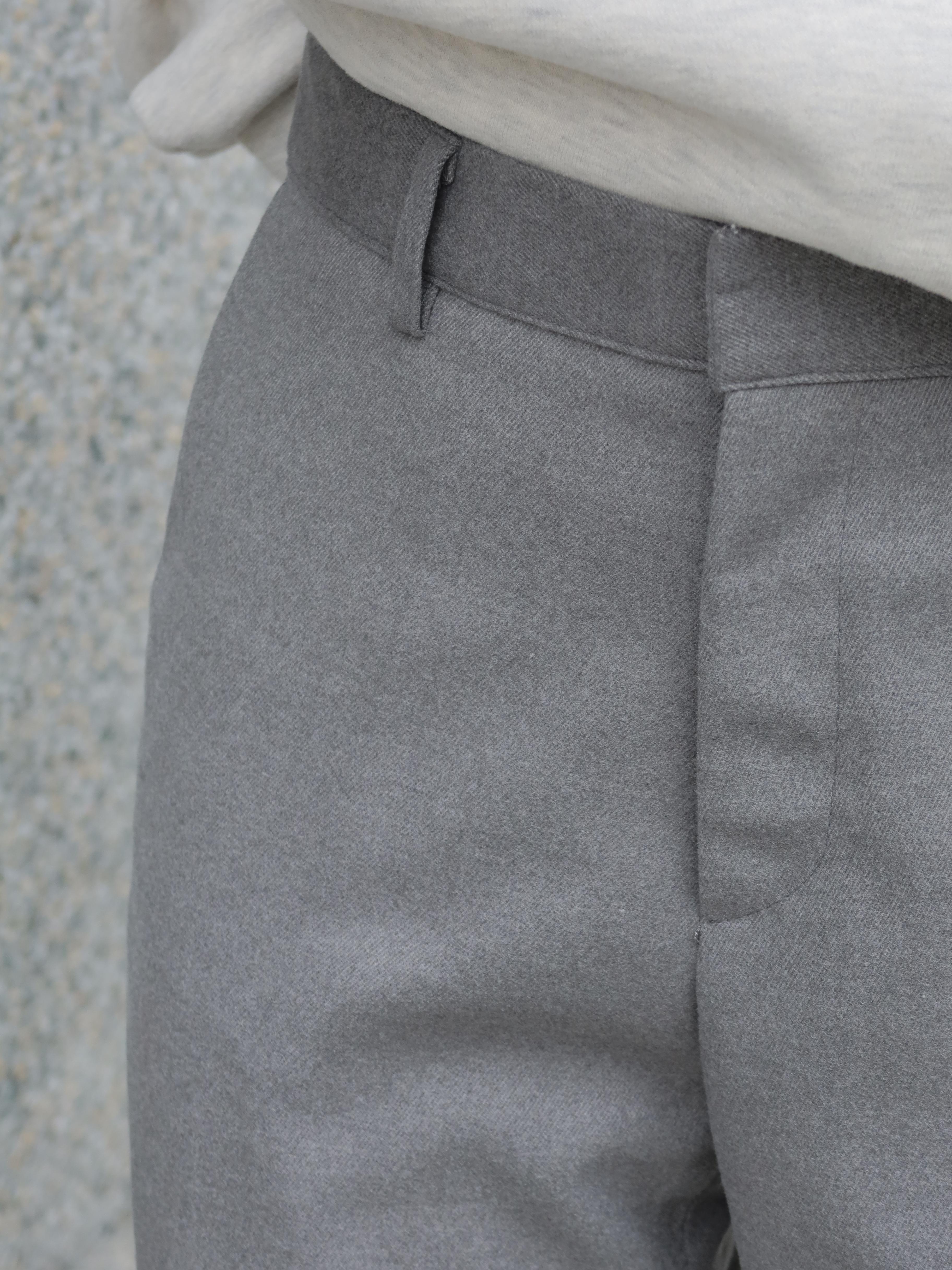 Korea 基本款加厚直筒西裝褲 (灰/黑)