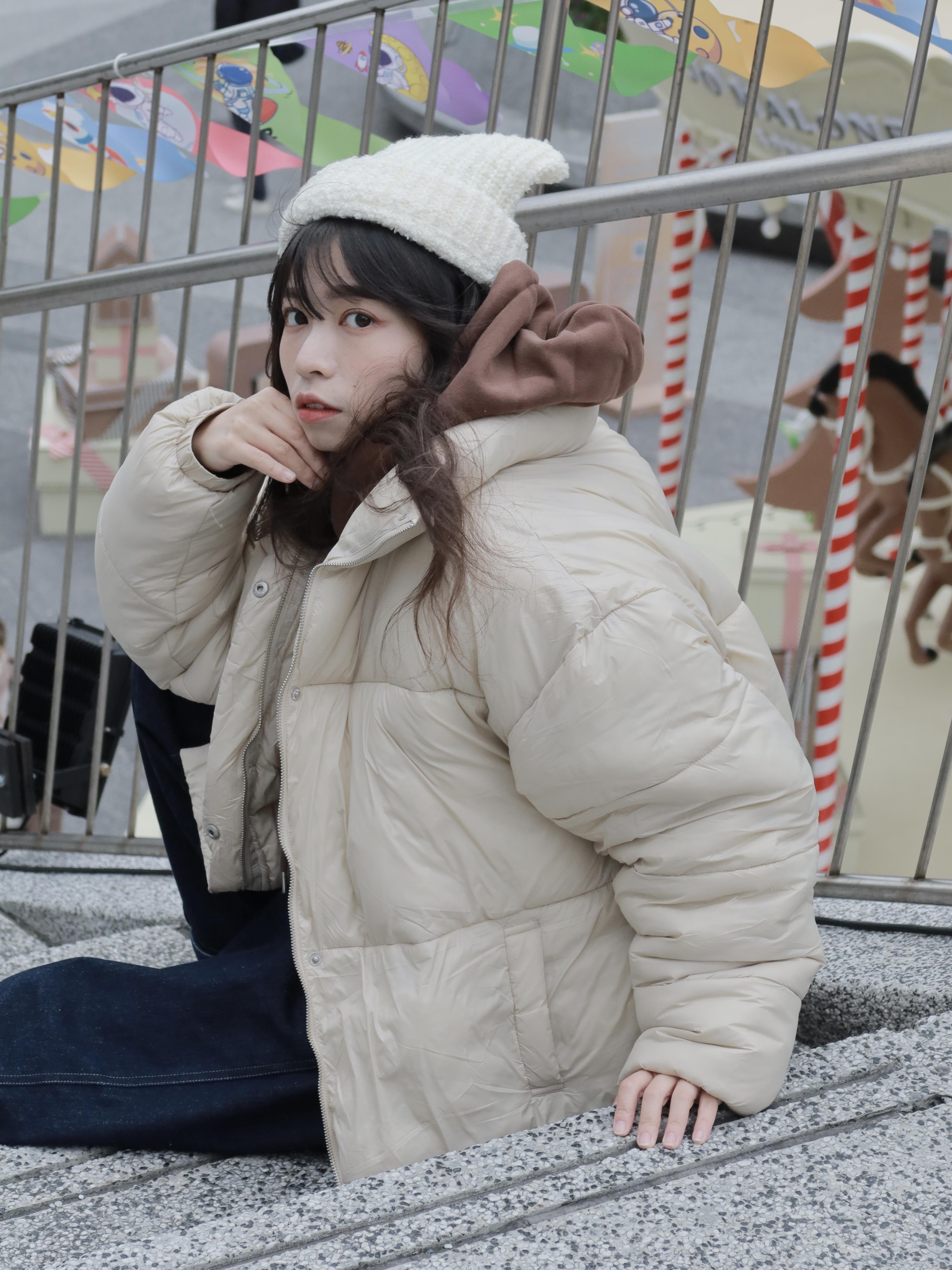 Korea 鋪棉絲滑麵包外套 (杏/米白灰/黑/抹茶綠)˚ ༘ ❄️降溫特價中
