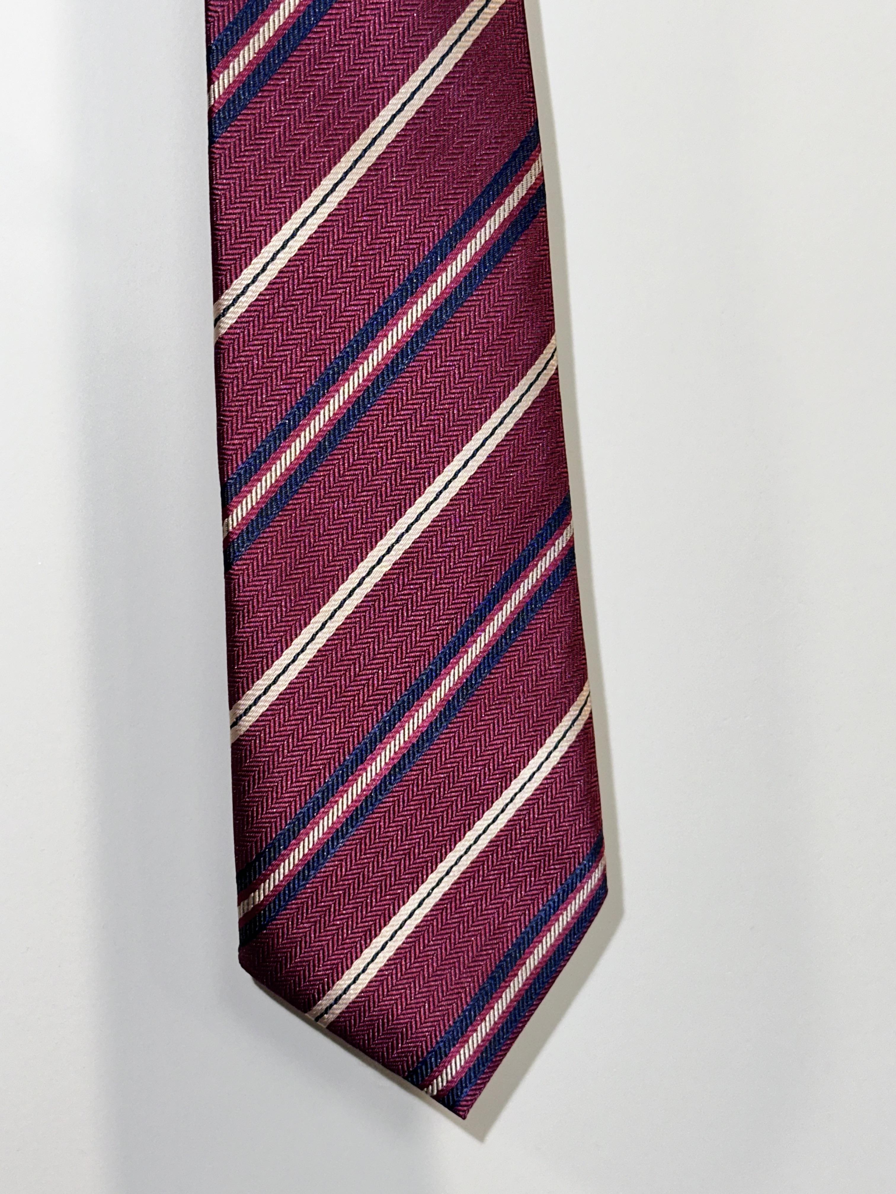 美式復古斜紋懶人領帶