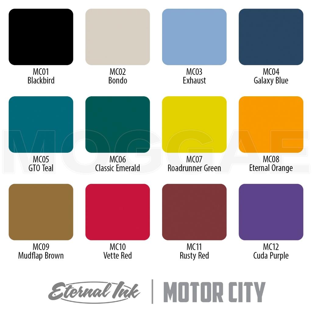 Motor汽車重金屬12色#1oz套裝🇺🇸美國原廠進口Eternal伊特諾紋身色料 飽和上色乳紋繡墨水器材