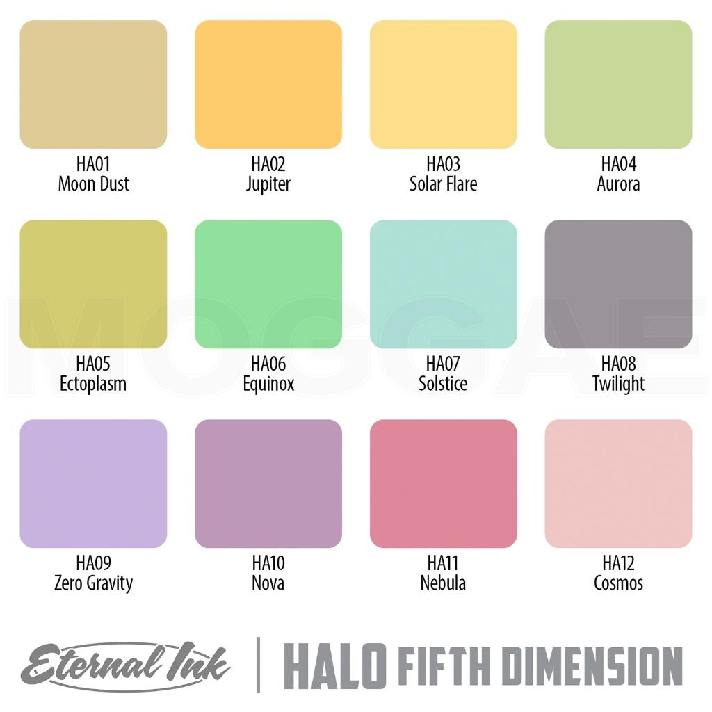 HALO星系12色#1oz套裝🇺🇸美國原廠進口Eternal伊特諾紋身色料 飽和上色乳紋繡器材料MOGGAE魔鬼刺青顏料